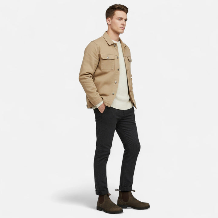 Lars | Chelsea Boots Leer Heren Enkellaarsjes Instap