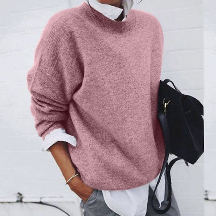 Leonora | Women's Oversized Wool Sweater Crew Neck Knit