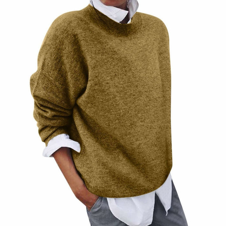 Leonora | Women's Oversized Wool Sweater Crew Neck Knit
