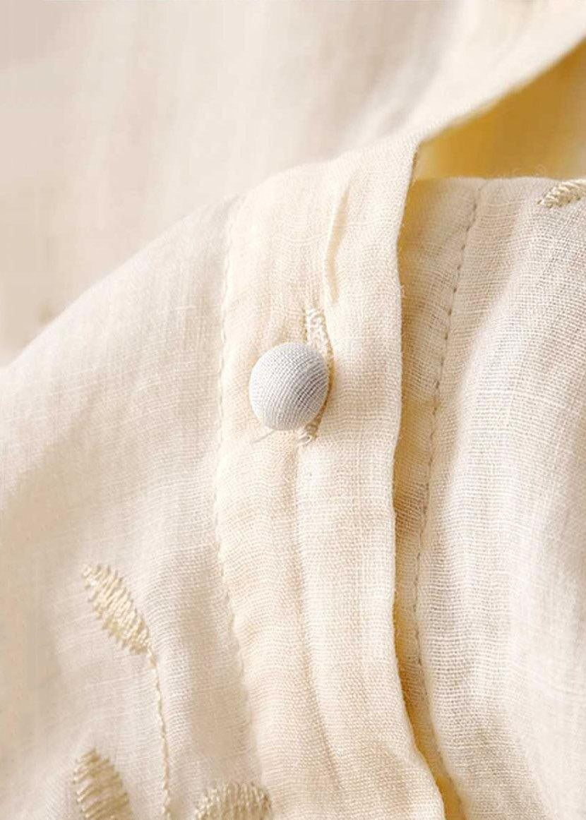 Lotte | Blouses Dames Geborduurde Blouse Lange Mouw