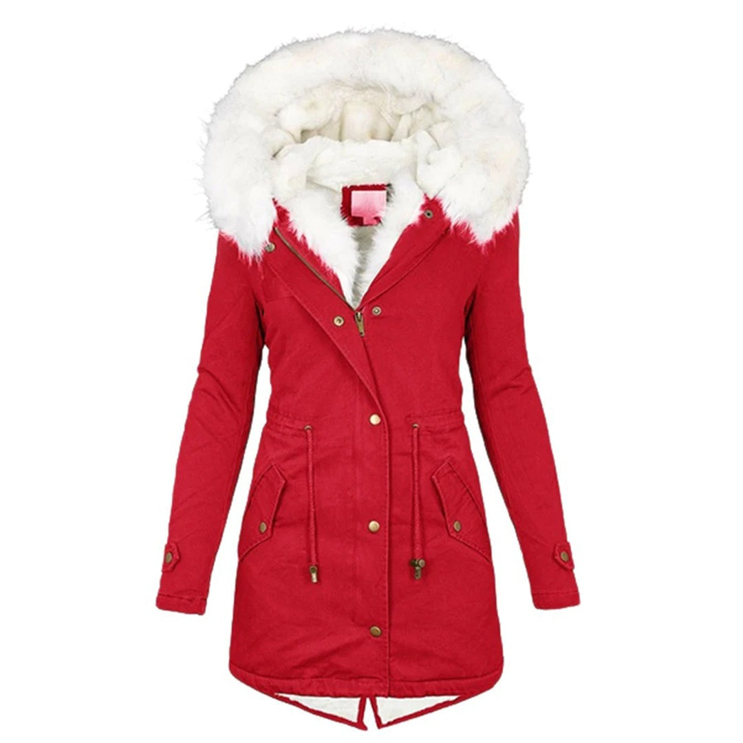 Lotte | Parka Dames Gevoerd met Capuchon Lange Winterjas