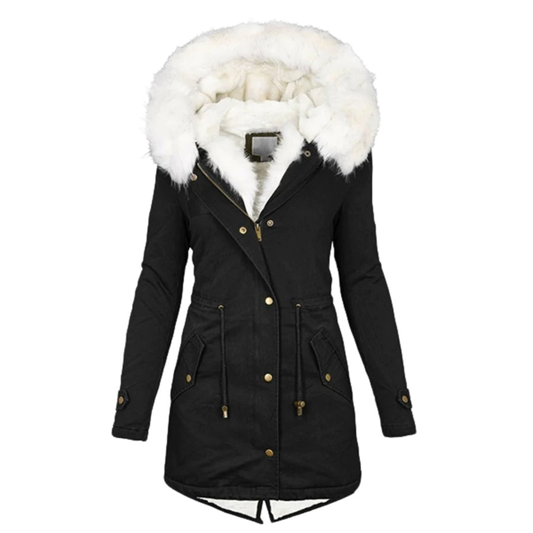 Lotte | Parka Dames Gevoerd met Capuchon Lange Winterjas