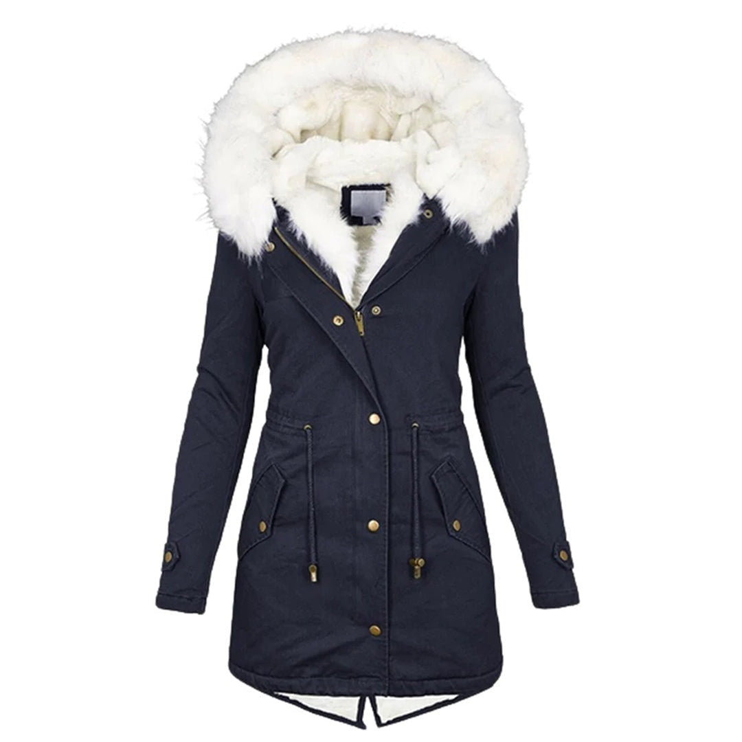 Lotte | Parka Dames Gevoerd met Capuchon Lange Winterjas