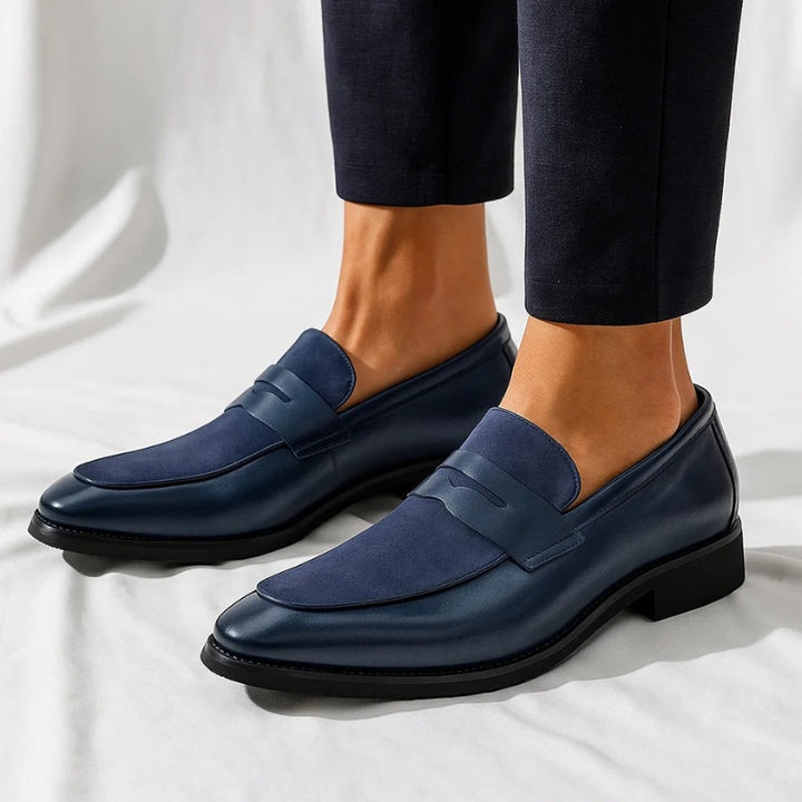 Lucas | Penny Loafers Heren Leer Suède