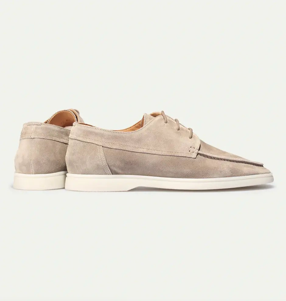 Maarten | Derby Suède Schoenen Heren Vetersluiting