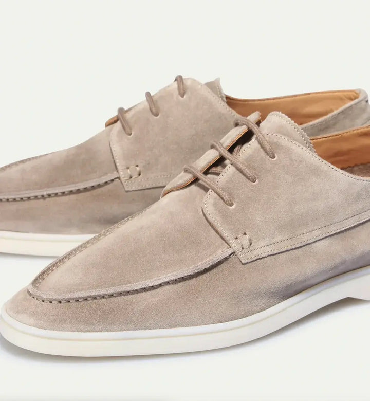Maarten | Derby Suède Schoenen Heren Vetersluiting