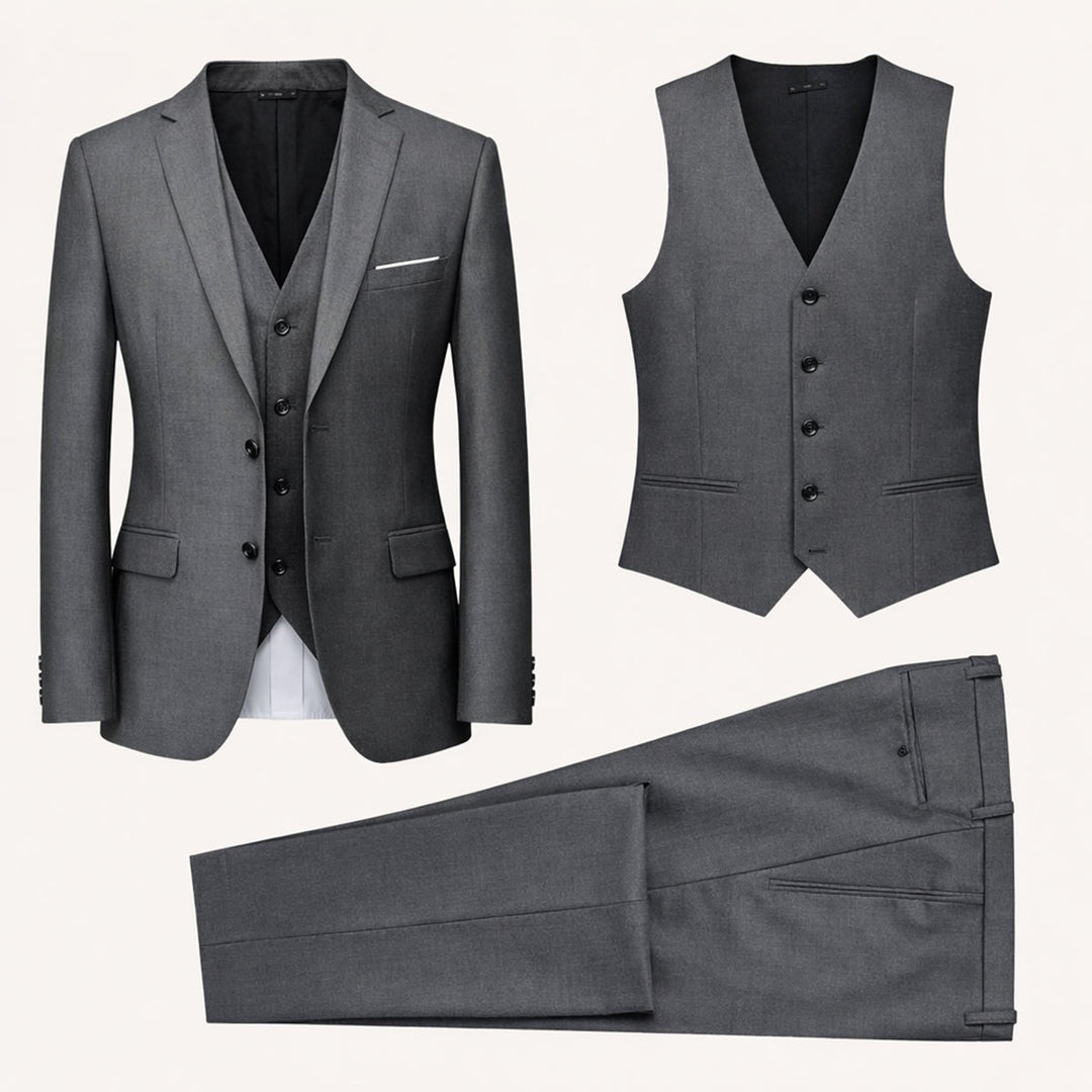 Maarten | Driedelig Pak Heren Slim Fit Bruiloft Set