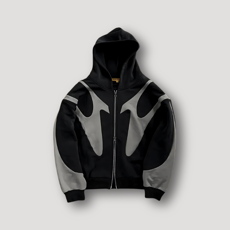 Maarten | Zip Hoodie Heren met Print Oversized