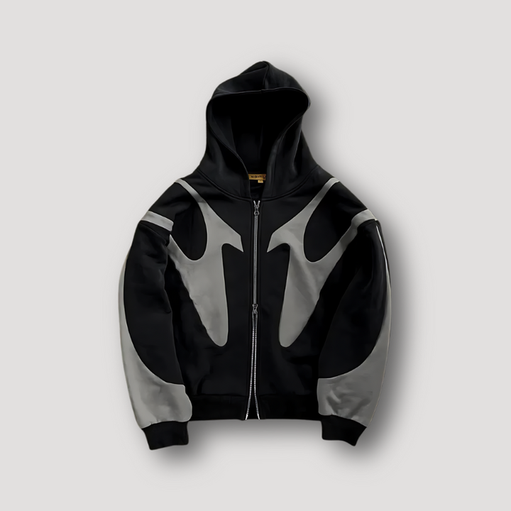 Maarten | Zip Hoodie Heren met Print Oversized