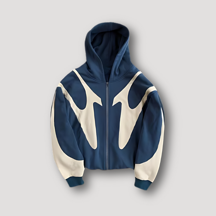 Maarten | Zip Hoodie Heren met Print Oversized