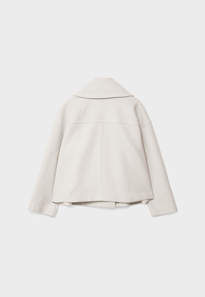 Magnolia | Women's Cropped Wool-Look Peacoat Jacket Double-Breasted