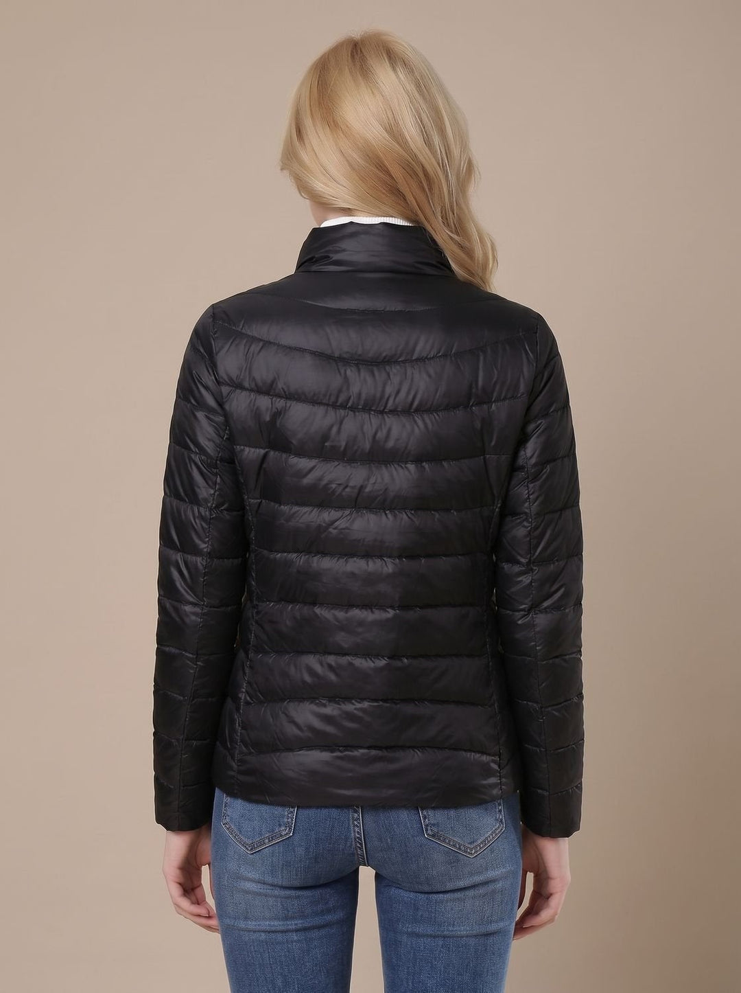 Marguerite | Women's Lightweight Quilted Down Jacket with Stand Collar