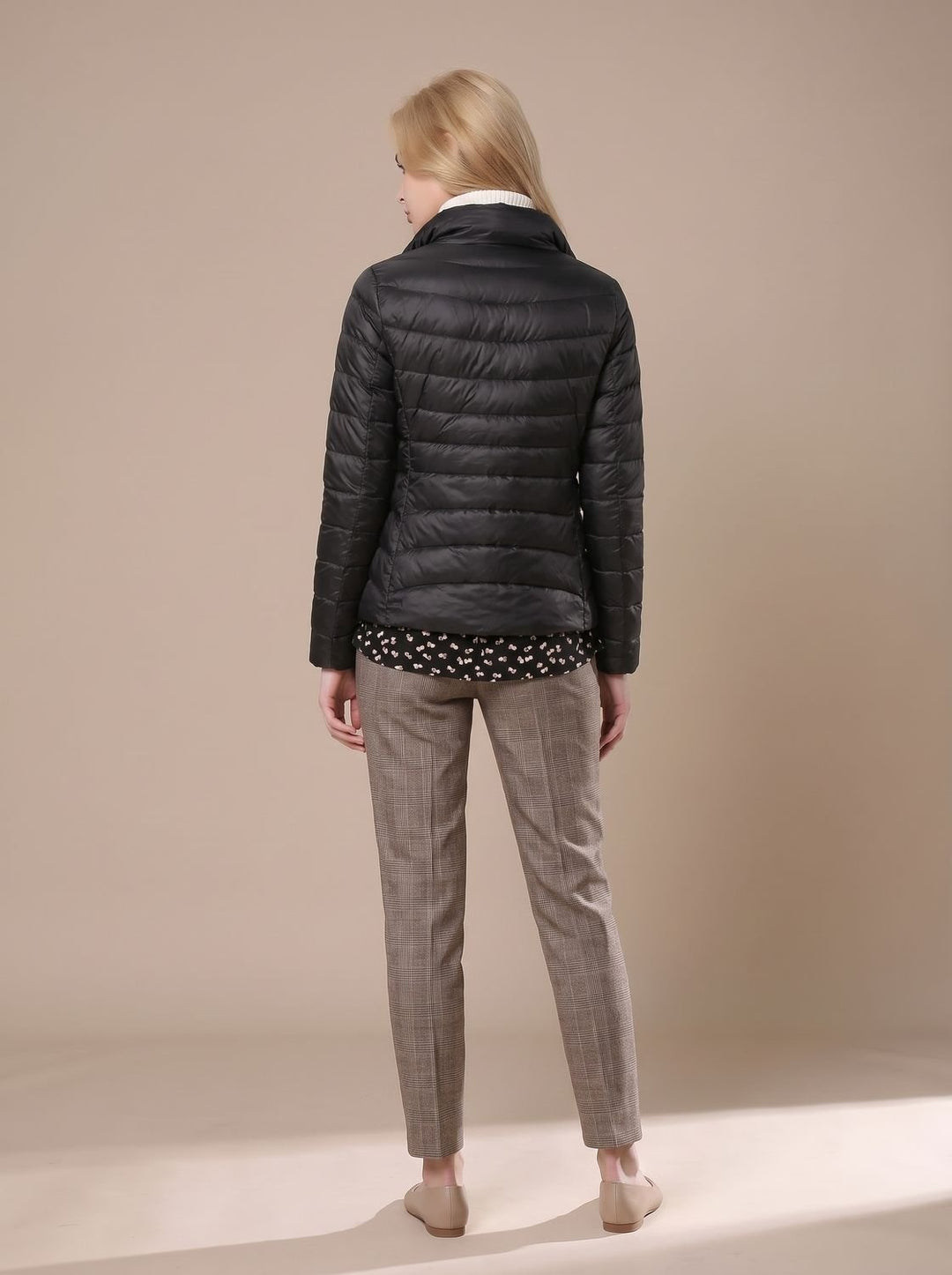 Marguerite | Women's Lightweight Quilted Down Jacket with Stand Collar