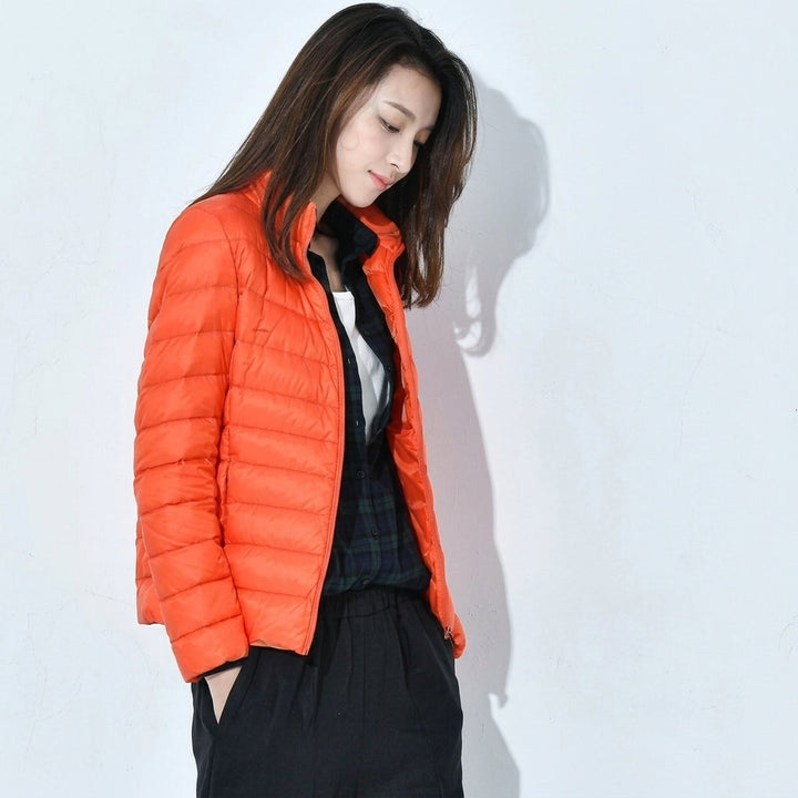Marguerite | Women's Lightweight Quilted Down Jacket with Stand Collar