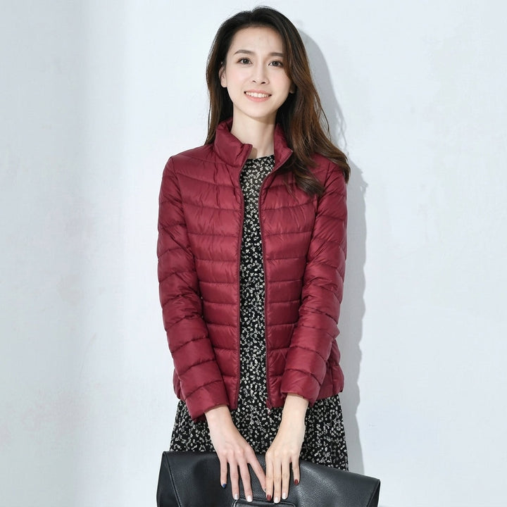 Marguerite | Women's Lightweight Quilted Down Jacket with Stand Collar