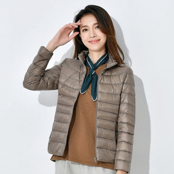 Marguerite | Women's Lightweight Quilted Down Jacket with Stand Collar
