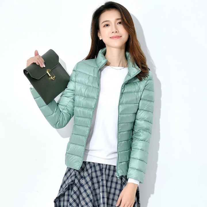 Marguerite | Women's Lightweight Quilted Down Jacket with Stand Collar
