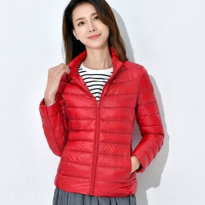 Marguerite | Women's Lightweight Quilted Down Jacket with Stand Collar