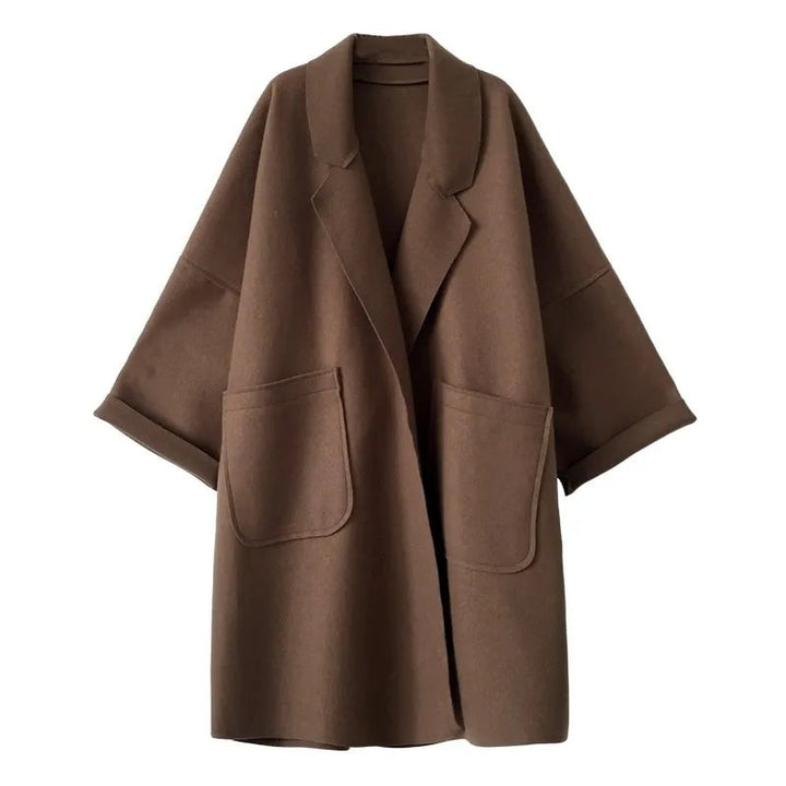 Marisol | Women's Oversized Wool Blend Long Coat with Pockets