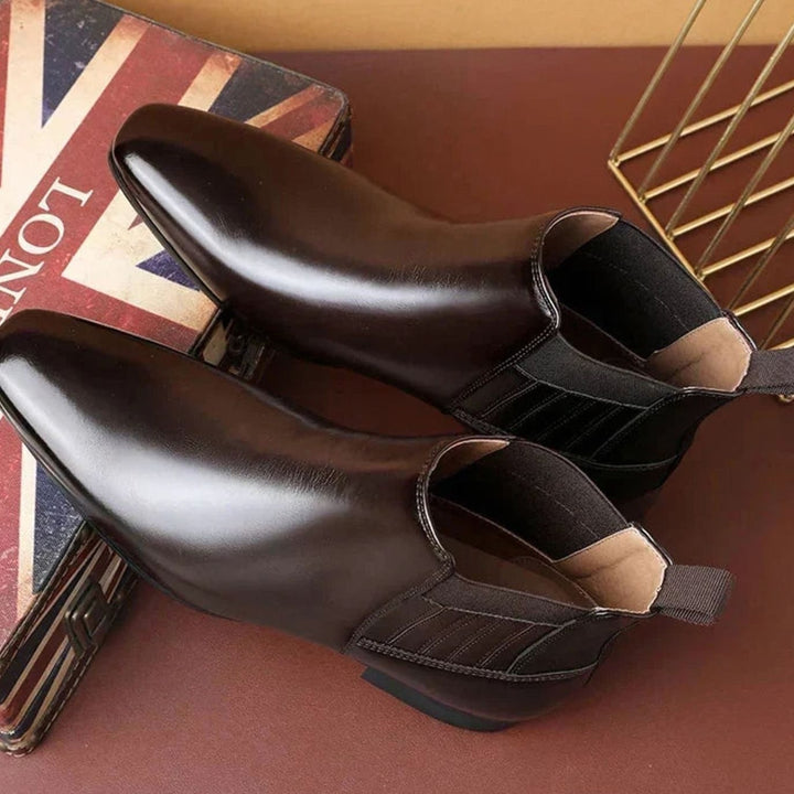 Matilda | Women's Chelsea Ankle Boots Pointed Toe Leather-Look