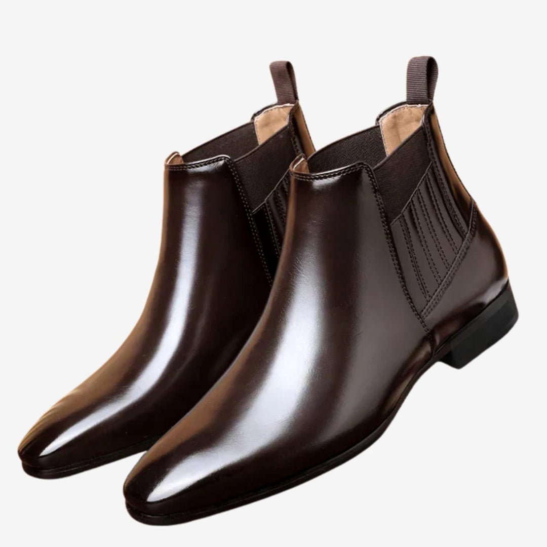 Matilda | Women's Chelsea Ankle Boots Pointed Toe Leather-Look