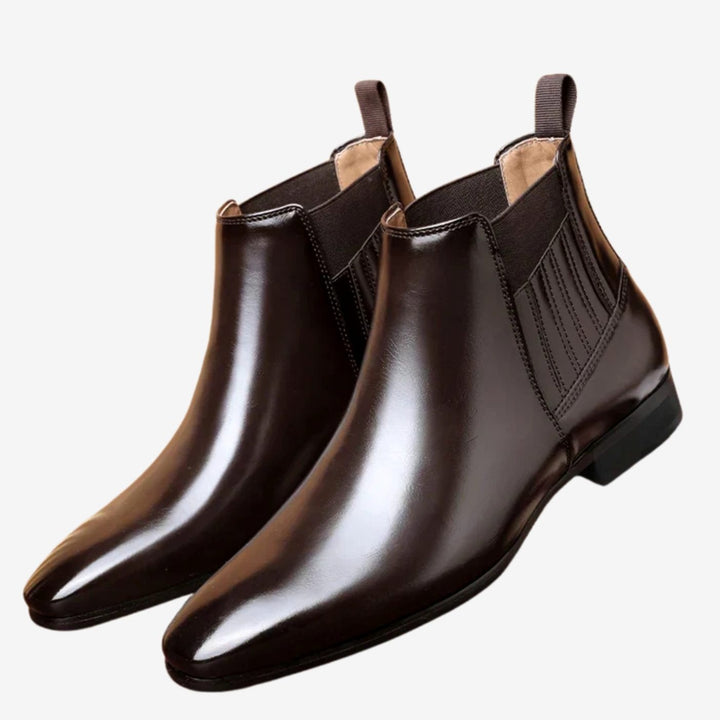 Matilda | Women's Chelsea Ankle Boots Pointed Toe Leather-Look