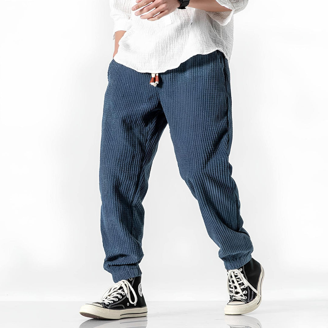 Matthijs | Corduroy Broek Heren Elastische Tailleband Rechte Pasvorm