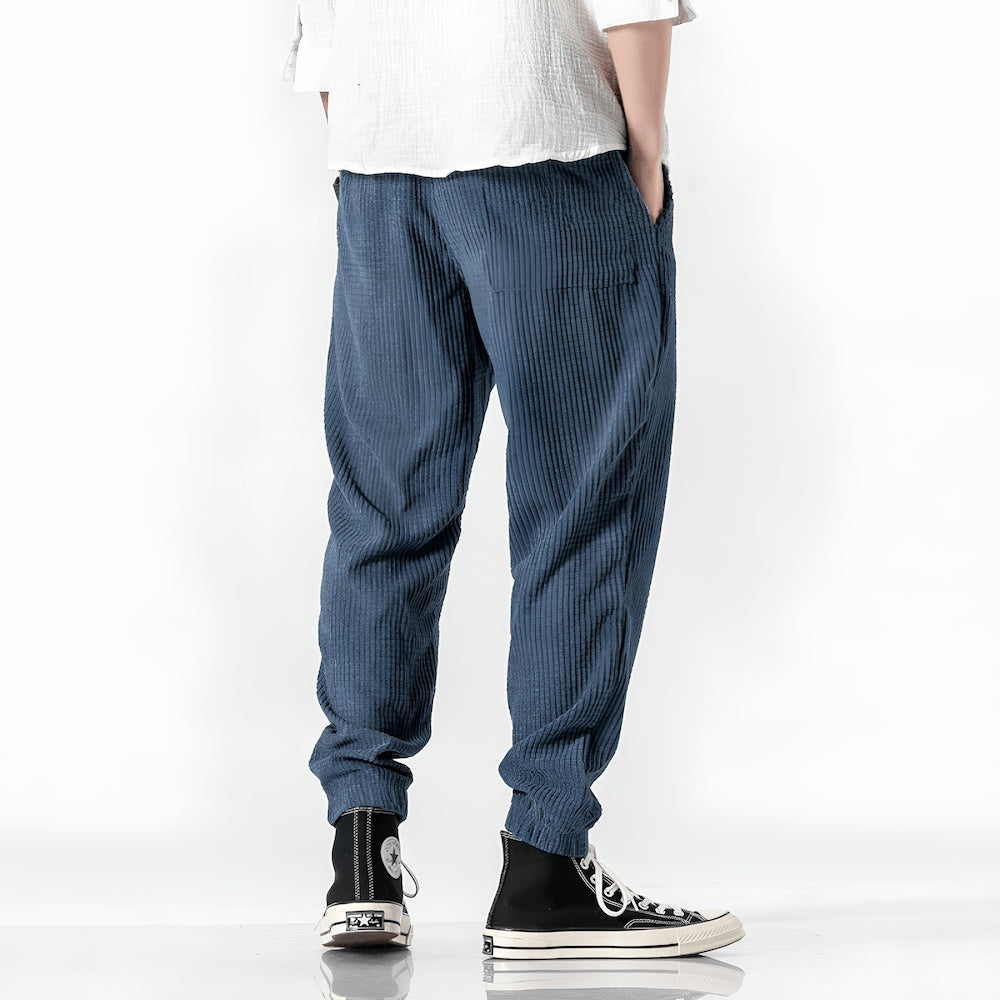 Matthijs | Corduroy Broek Heren Elastische Tailleband Rechte Pasvorm
