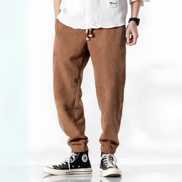 Matthijs | Corduroy Broek Heren Elastische Tailleband Rechte Pasvorm