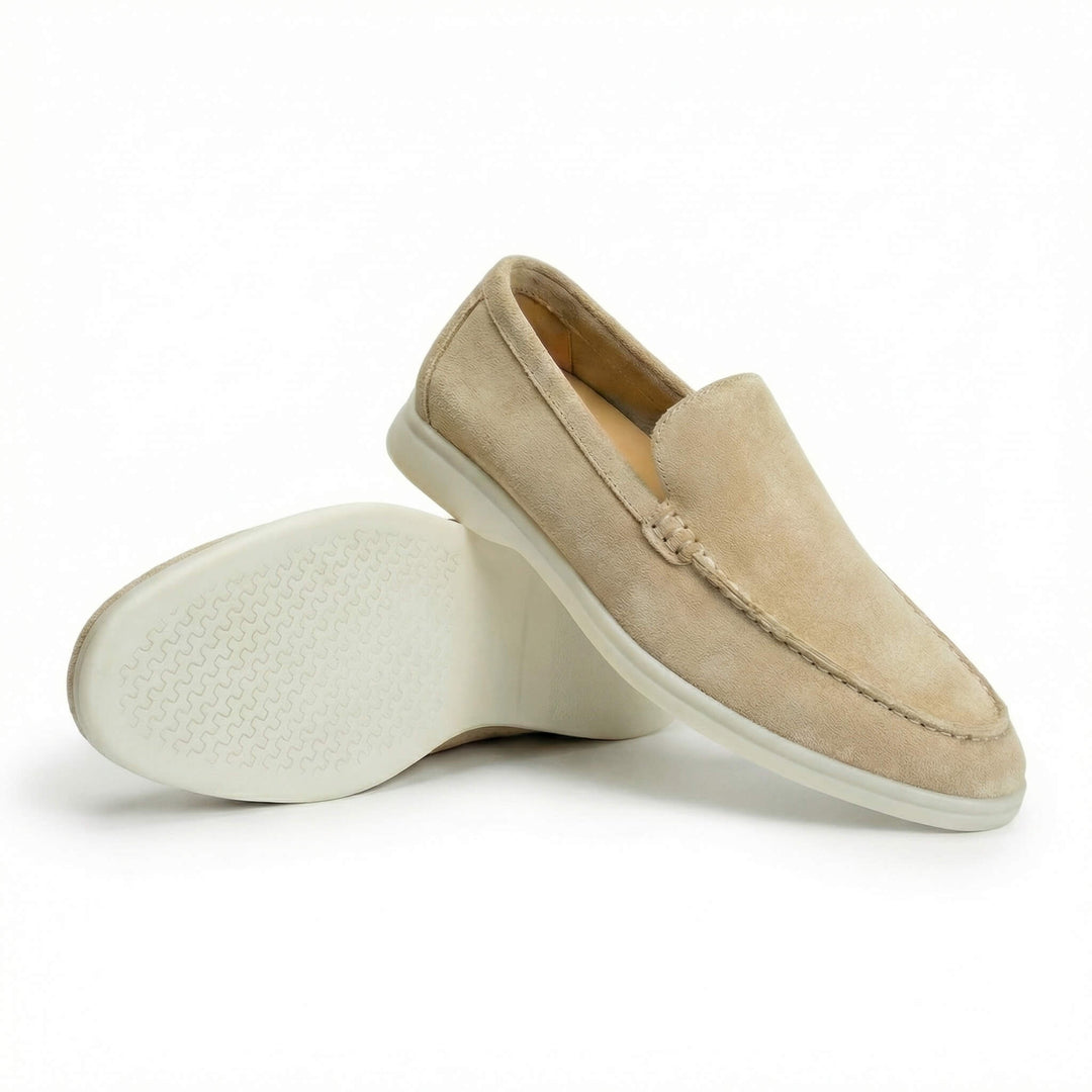 Milan | Penny Loafers Heren Suède Lichte Zool