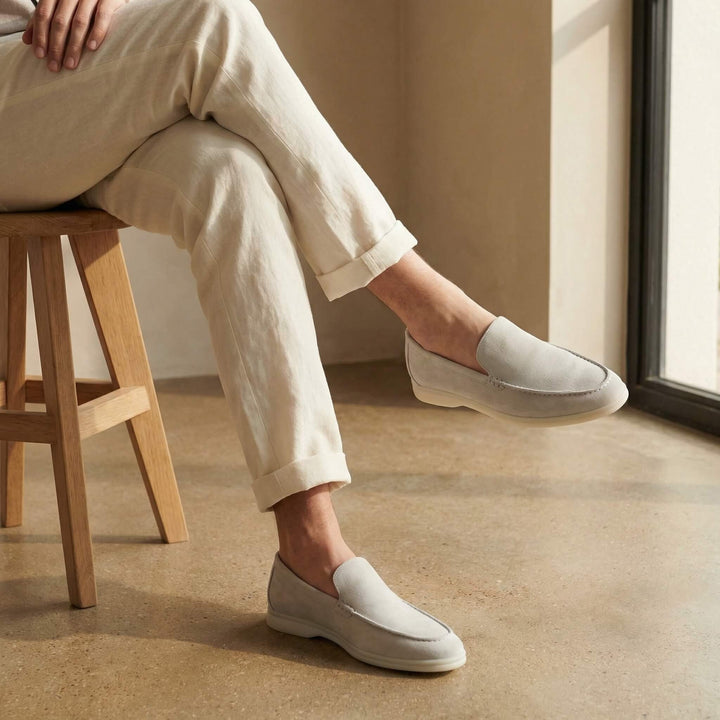 Milan | Penny Loafers Heren Suède Lichte Zool