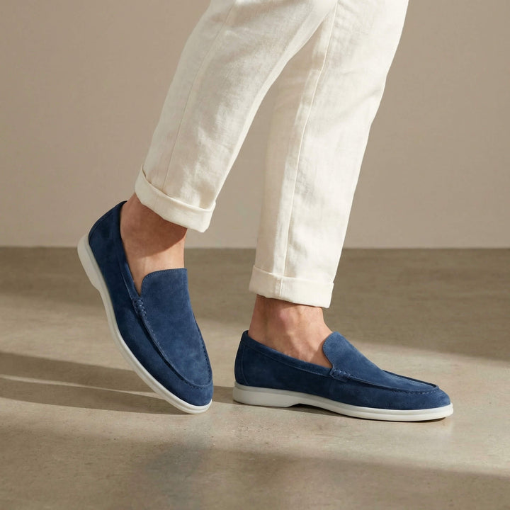 Milan | Penny Loafers Heren Suède Lichte Zool