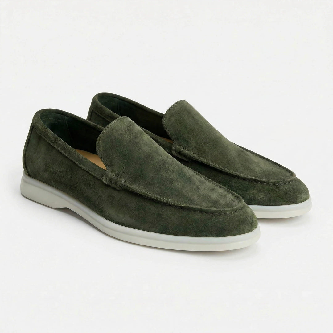 Milan | Penny Loafers Heren Suède Lichte Zool
