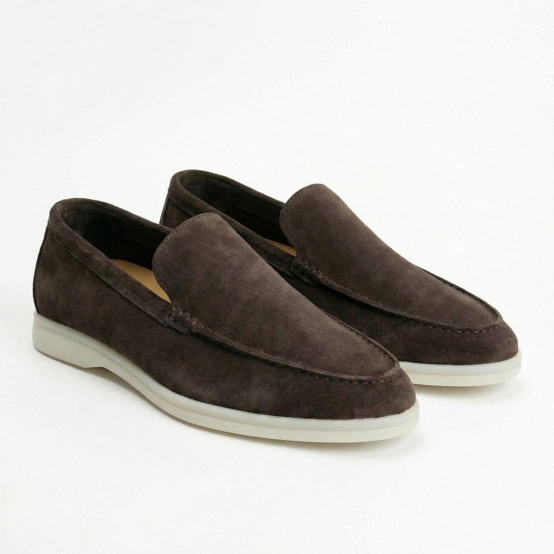Milan | Penny Loafers Heren Suède Lichte Zool