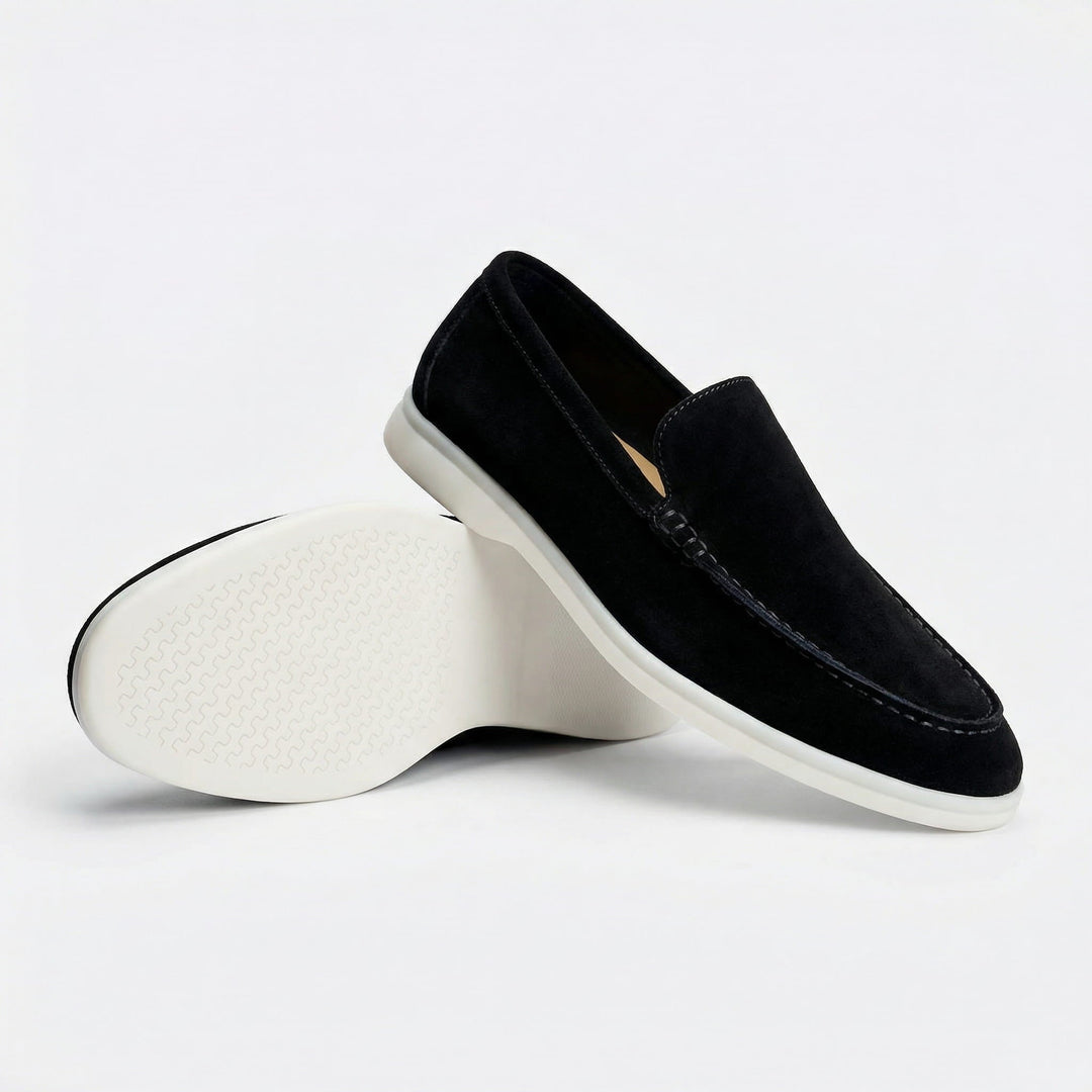 Milan | Penny Loafers Heren Suède Lichte Zool