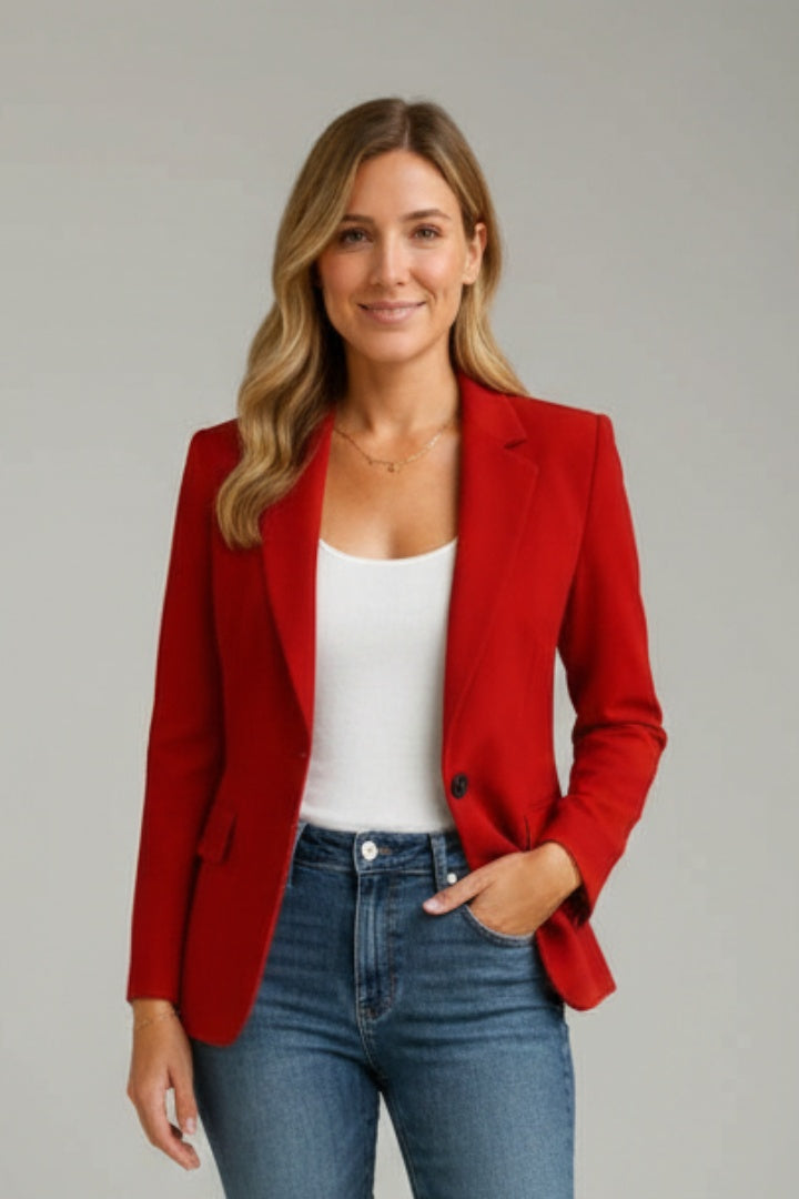 Miranda | Colbert Dames Getailleerde Blazer Enkele Knoop