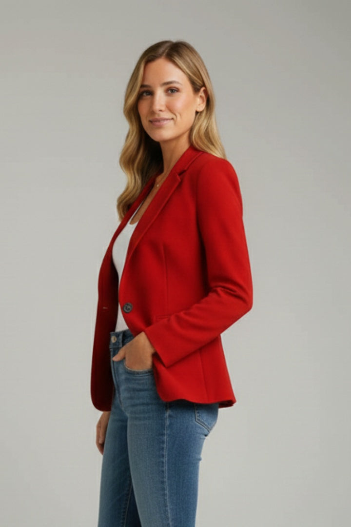 Miranda | Colbert Dames Getailleerde Blazer Enkele Knoop