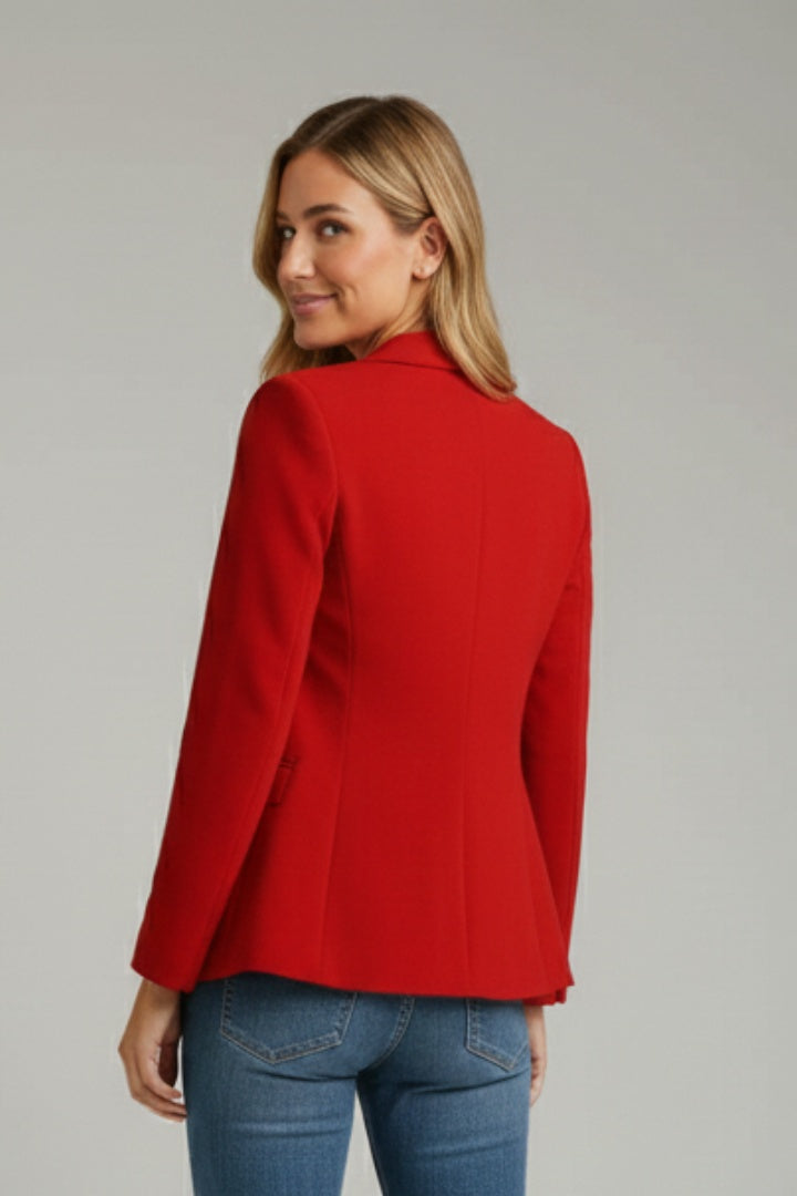 Miranda | Colbert Dames Getailleerde Blazer Enkele Knoop