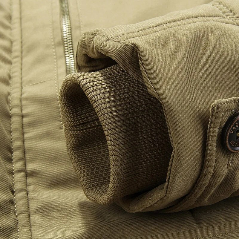 Nathaniel | Men's Fleece-Lined Parka Jacket Winter Coat with Hood
