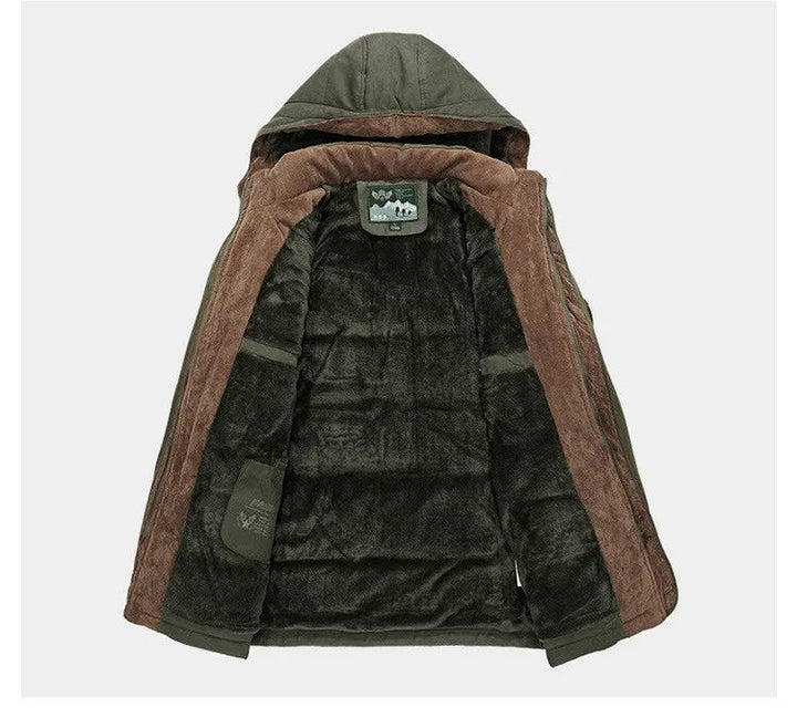 Nathaniel | Men's Fleece-Lined Parka Jacket Winter Coat with Hood
