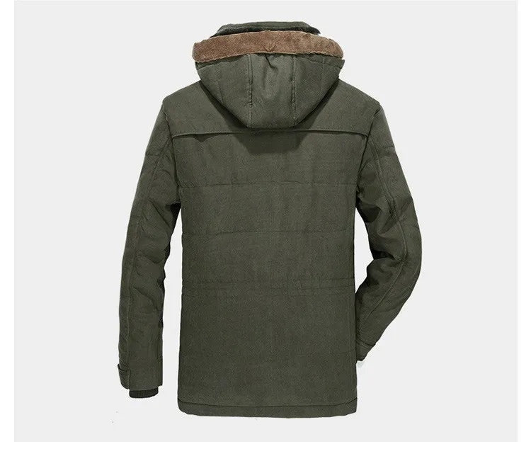 Nathaniel | Men's Fleece-Lined Parka Jacket Winter Coat with Hood