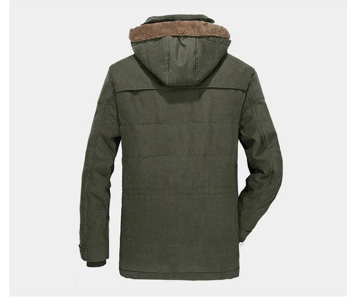 Nathaniel | Men's Fleece-Lined Parka Jacket Winter Coat with Hood