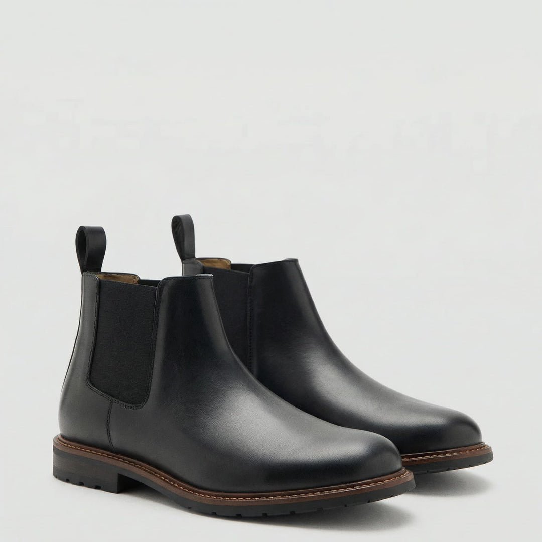 Niels | Chelsea Boots Heren Leren Enkellaarsjes