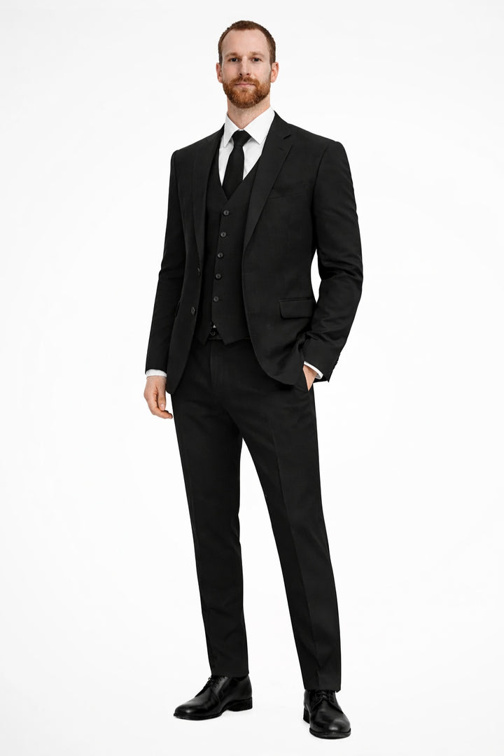 Niels | Driedelig Pak Heren Slim Fit Gilet Blazer Broek