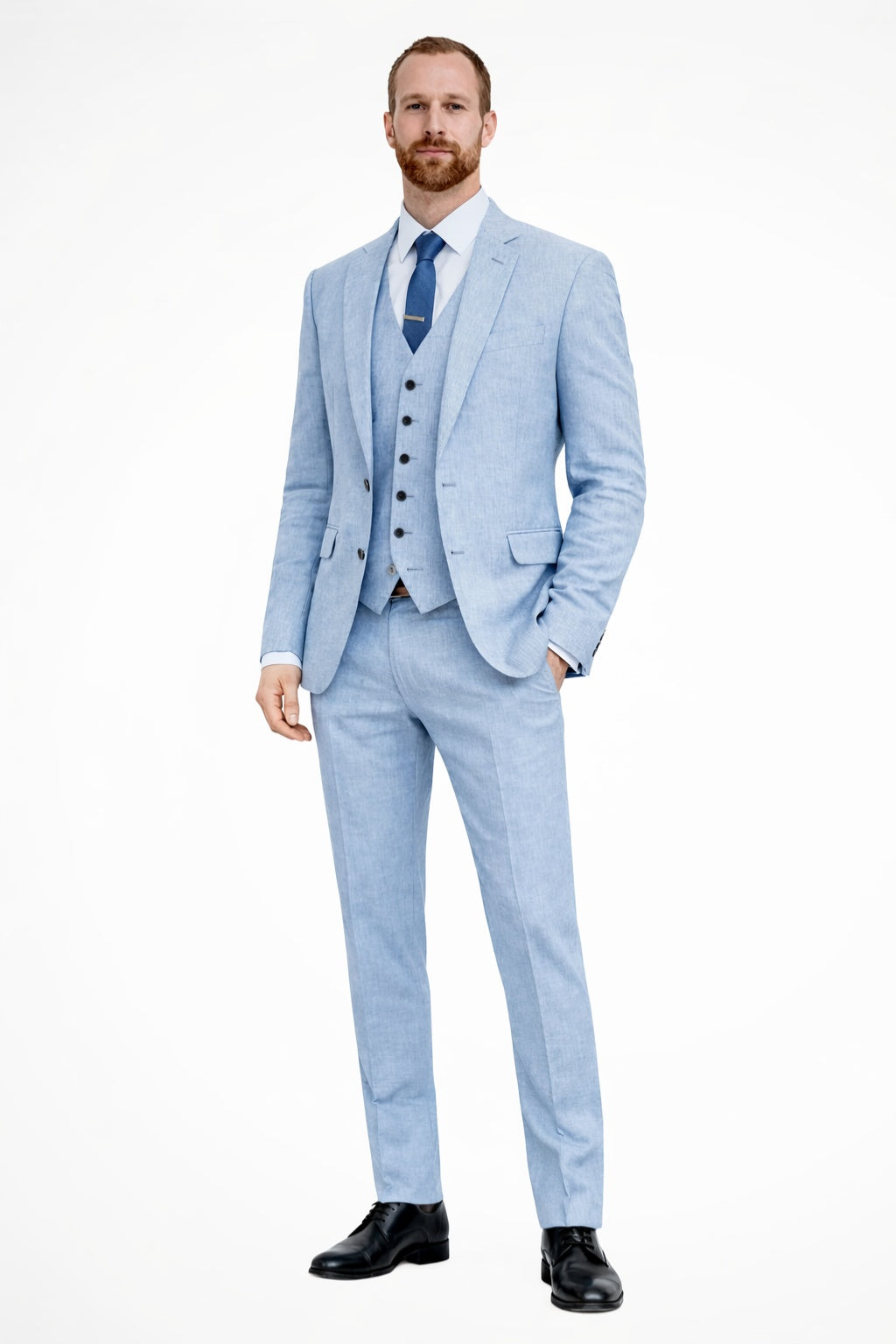 Niels | Driedelig Pak Heren Slim Fit Gilet Blazer Broek