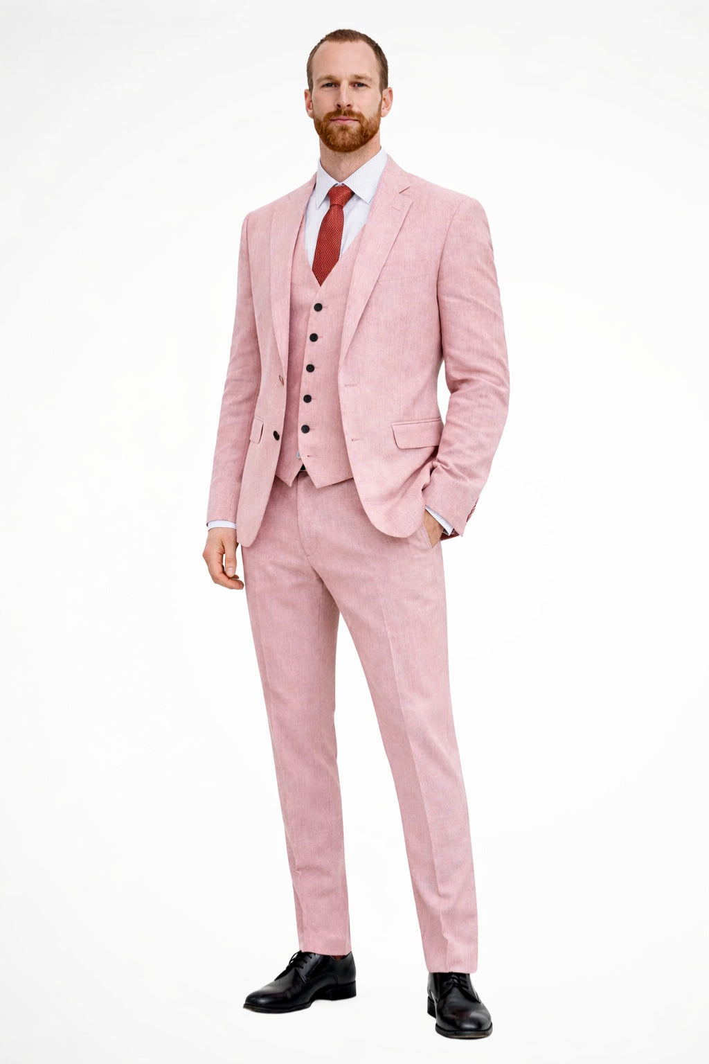 Niels | Driedelig Pak Heren Slim Fit Gilet Blazer Broek