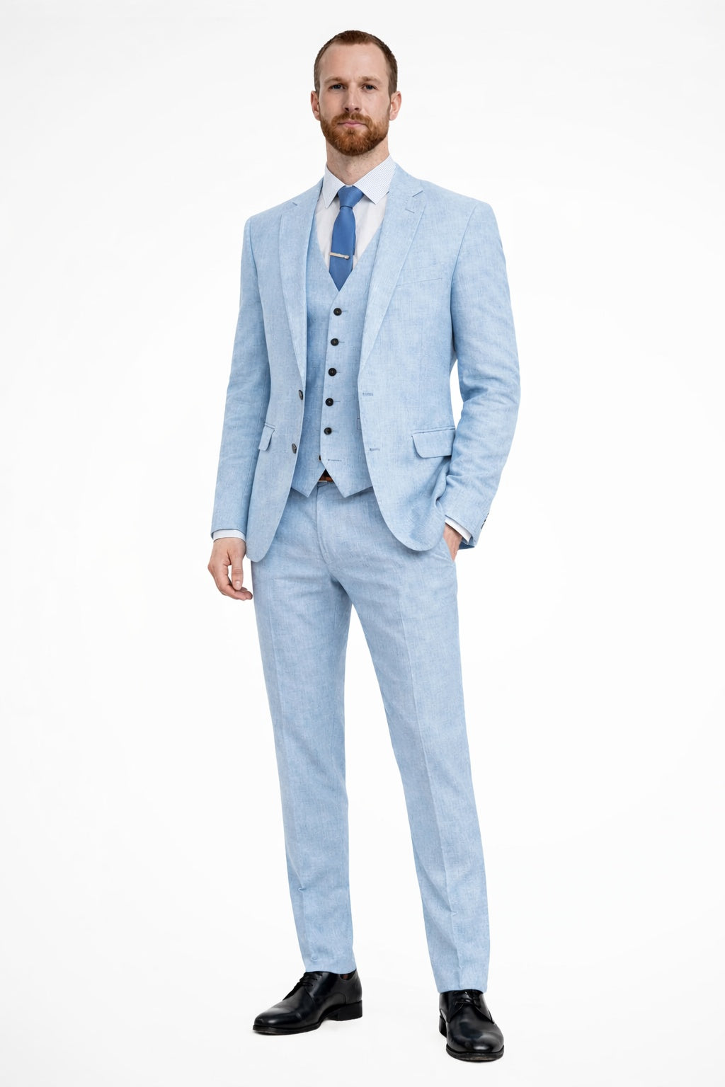 Niels | Driedelig Pak Heren Slim Fit Gilet Blazer Broek