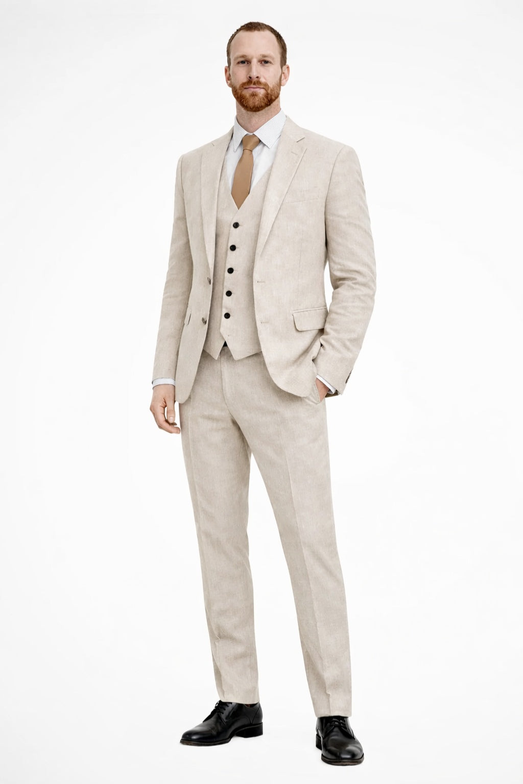 Niels | Driedelig Pak Heren Slim Fit Gilet Blazer Broek