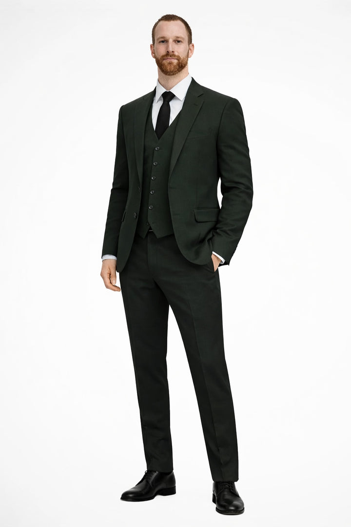 Niels | Driedelig Pak Heren Slim Fit Gilet Blazer Broek