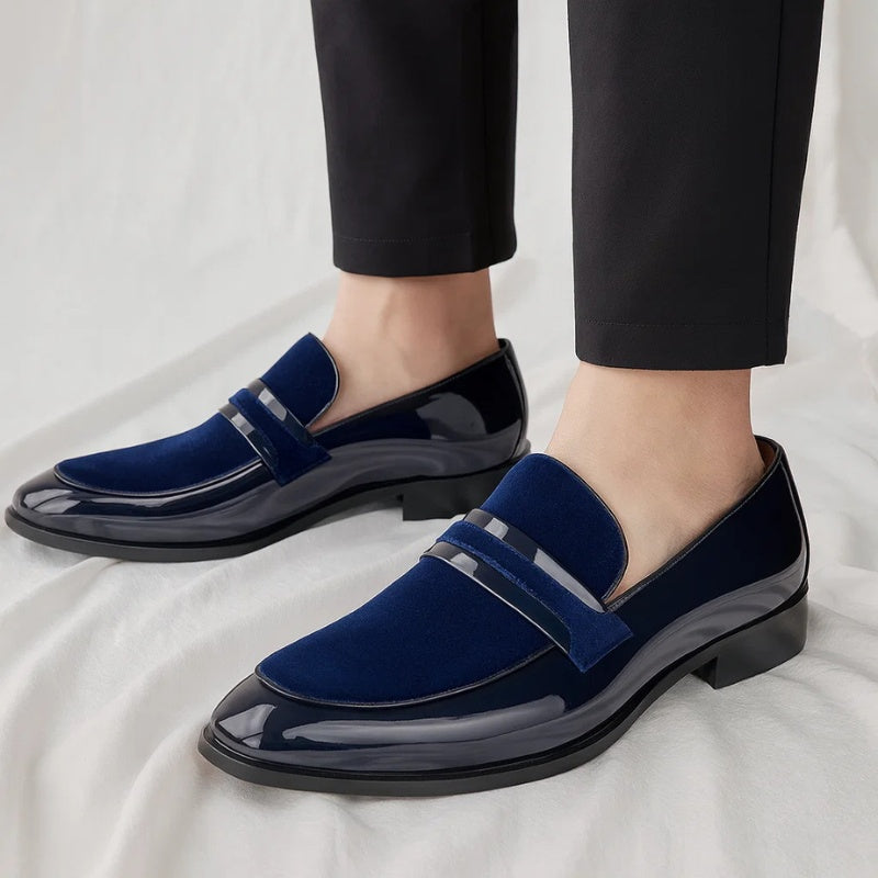 Niels | Penny Loafers Heren Lak Suède